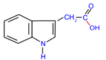 molecola di acido indolo-3-acetico