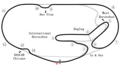 Il circuito stradale utilizzato dalla NASCAR nel 2020 e nel 2021 (5,745 km)