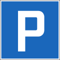 Schild „Parkieren gestattet“ in der Schweiz und in Liechtenstein