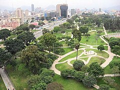 Campo de Marte is one of the largest parks in the metropolitan area of Lima.