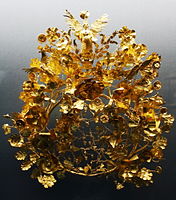 Golden wreath, 370–360, from southern Italy