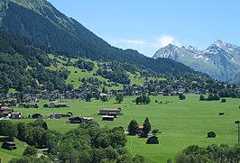 Zicht op Klosters-Serneus