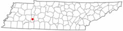 Location of Decaturville, Tennessee