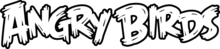 The text "ANGRY BIRDS" in a modified version of the Feast of Flesh BB font.