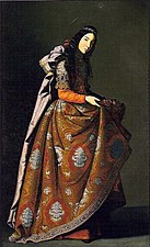 Saint Casilda, par Francisco de Zurbarán