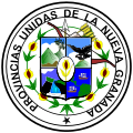 Escudo de las Provincias Unidas de la Nueva Granada.