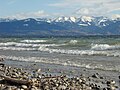 Föhnwind über dem Bodensee bei Nonnenhorn – Blick Richtung Bregenzer Bucht