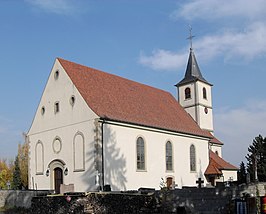 De Sint-Nicolaaskerk van Hombourg