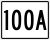 State Route 100A marker