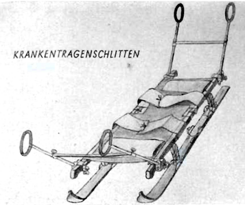 Der Krankentrageschlitten