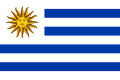 Bandera de Uruguay adoptada en 1830.