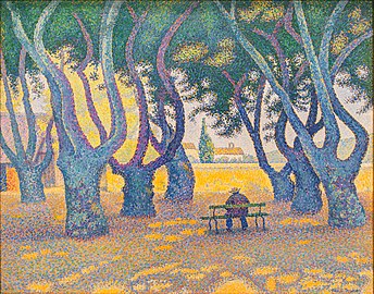 Place des Lices, 1893, óleo sobre lienzo, Paul Signac