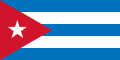 Flag of the First Republic of Cuba (1902–1906; 1909–1959)[14]