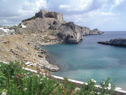 Akropolis i staden Lindos