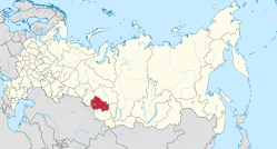 Novosibirsk oblasts beliggenhed i Rusland