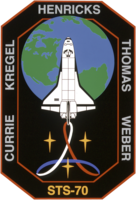 Emblemat STS-70