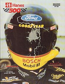 The 1994 Hanes 500 program cover, featuring Rusty Wallace.