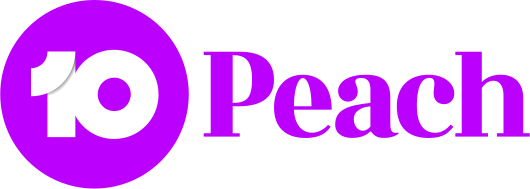 File:10 Peach logo 2018.svg