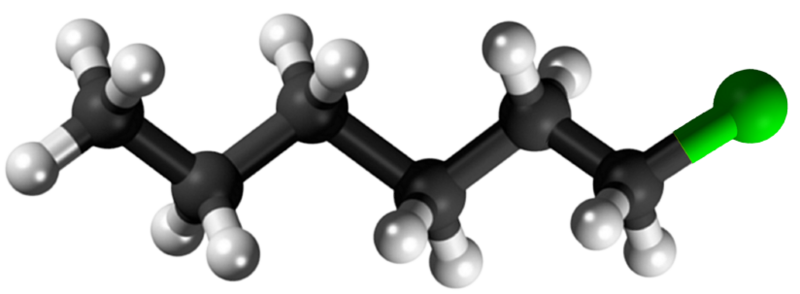 Dosiero:Hexyl chloride3D.png