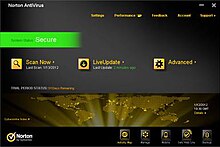 تصویر محیط کاربری Norton AntiVirus ۲۰۱۰