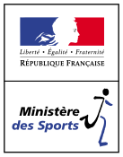 Logo du ministère des Sports en 2002-2004.