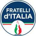 Logo di Fratelli d'Italia (2017-) con fiamma tricolore