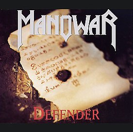 Обложка сингла Manowar «Defender» (1994)