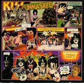 Обложка альбома Kiss «Unmasked» (1980)