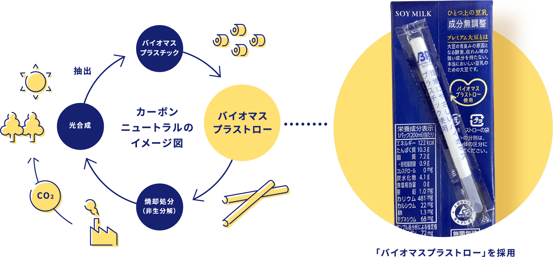 バイオマスプラストローに関する図