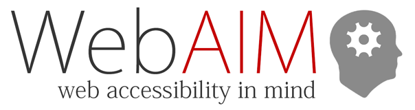 WebAIM web accessibility in mind