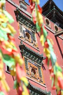 Foto, materiell, befreit, Landschaft, Bild, hat Foto auf Lager,Putuo Zongcheng-Tempel, Tibet, Chaitya, , Buddhistisches Bild