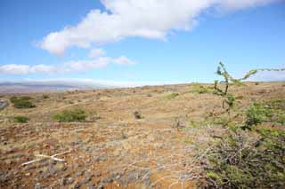 Foto, materiell, befreit, Landschaft, Bild, hat Foto auf Lager,Die Erde der Lava, Grn, Braun, Lava, blauer Himmel