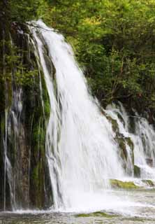 Foto, materiell, befreit, Landschaft, Bild, hat Foto auf Lager,Jiuzhaigou Yatakeumi Wasserfall, , , , 