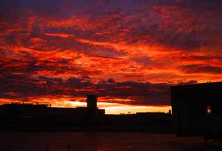 Foto, materiell, befreit, Landschaft, Bild, hat Foto auf Lager,Flughafen Narita Sonnenuntergang, , , , 