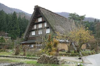 fotografia, materiale, libero il panorama, dipinga, fotografia di scorta,Casa privata di associarsi ad uno  mani in creazione di preghiera, Architettura con ridgepole principale, Ricoprendo di paglia, casa privata, scenario rurale