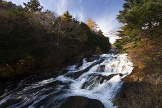 fotografia, materiale, libero il panorama, dipinga, fotografia di scorta,Un digiuno di autunno ruscello fluente, cascata, flusso, Acqua, fiume