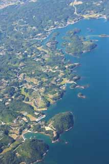 Foto, materiell, befreit, Landschaft, Bild, hat Foto auf Lager,Ein Bauernhofsdorf von Nagasaki, Das Land, Mandarinenorange, Das Meer, therische Fotografie