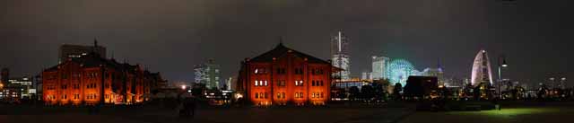 Foto, materiell, befreit, Landschaft, Bild, hat Foto auf Lager,Yokohama rotes Backsteinlagerhaus, Backsteinlagerhaus, das Besichtigen von Stelle, Strand, Modernisierungsindustrieerbe