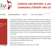 Canada and Beyond: A Journal of Canadian Literary and Cultural Studies Journal