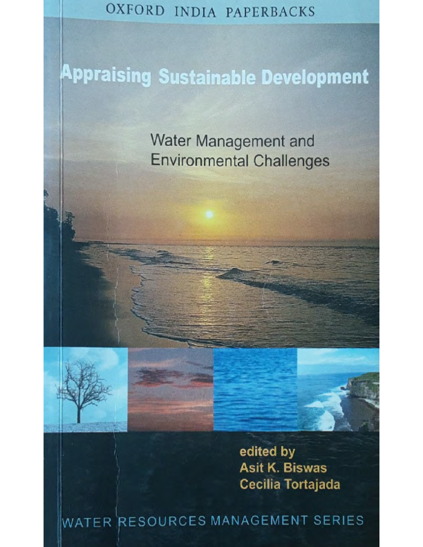 First page of “Appraising Sustainable Development: Water Management and Environmental Challenges - Part I”