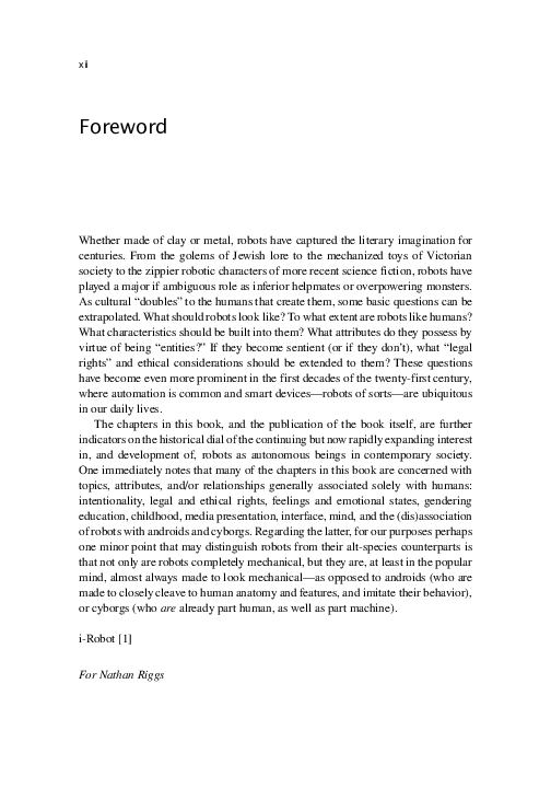 First page of “Foreword.”