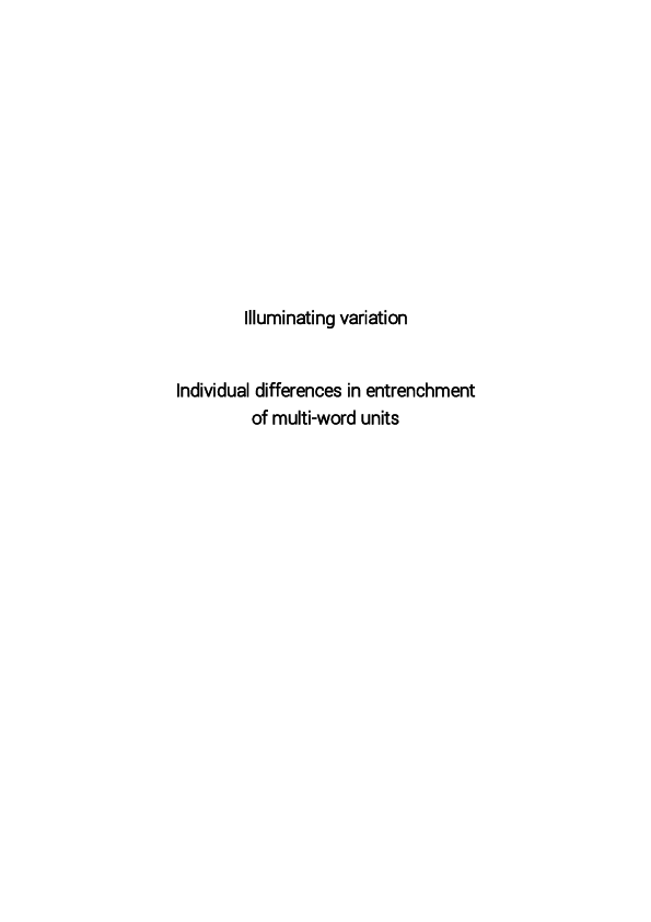 First page of “Illuminating variation: Individual differences in entrenchment of multi-word units”