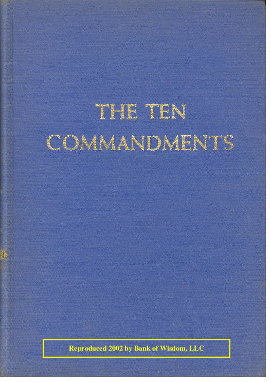 First page of “The Ten Commandments”