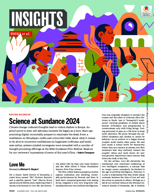 First page of “Science at Sundance 2024”