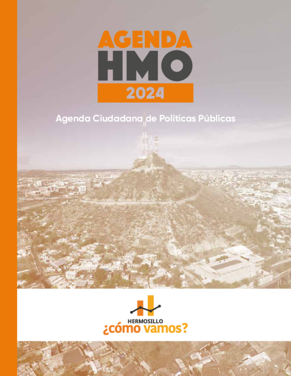 First page of “Agenda HMO 2024. Agenda Ciudadana de Políticas Públicas”