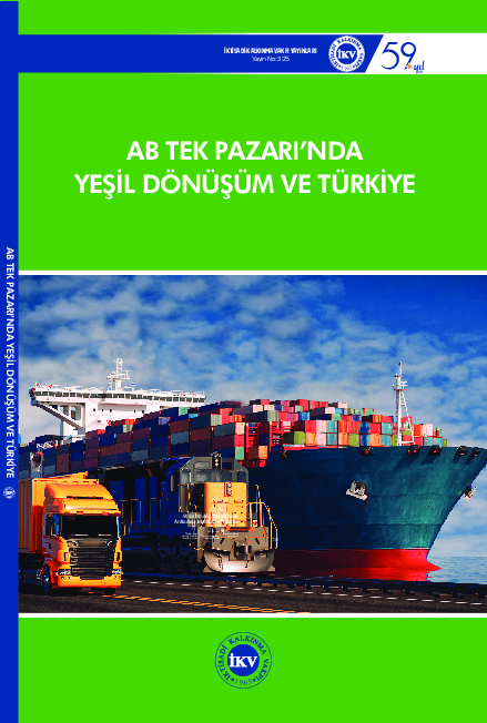 First page of “AB Tek Pazar’ında Yeşil Dönüşüm ve Türkiye”