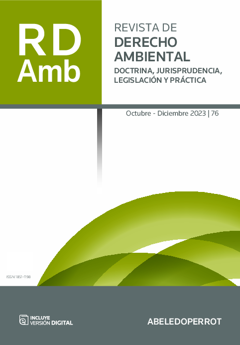 First page of “Responsabilidad proporcional y daño ambiental. Algunas precisiones semánticas y axiológicas”