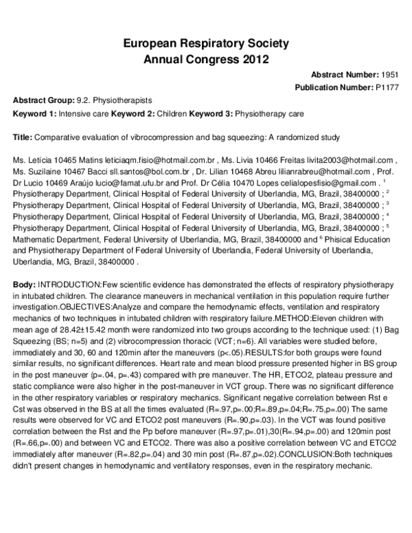 First page of “Comparative evaluation of vibrocompression and bag squeezing: A randomized study”