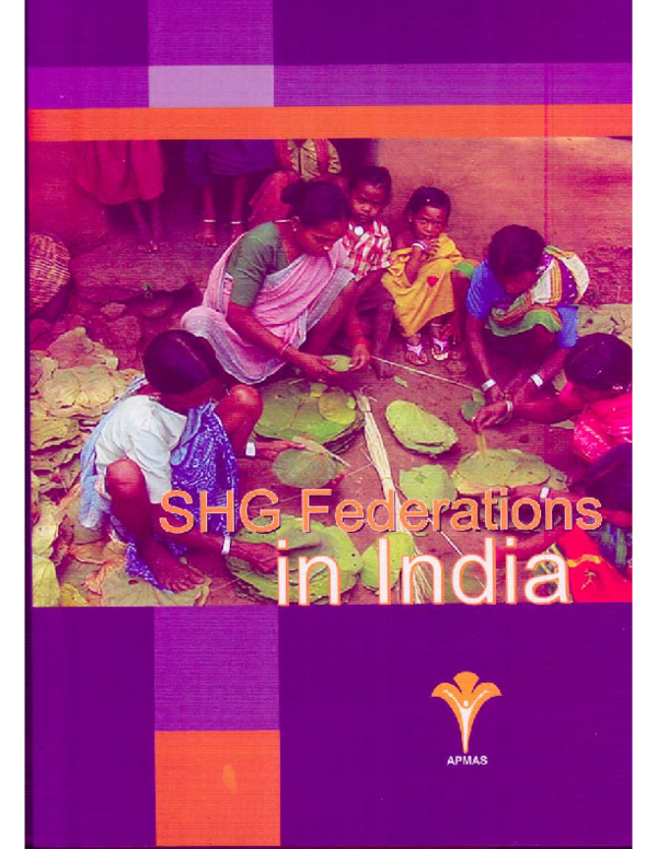 First page of “SHG Federations in India”