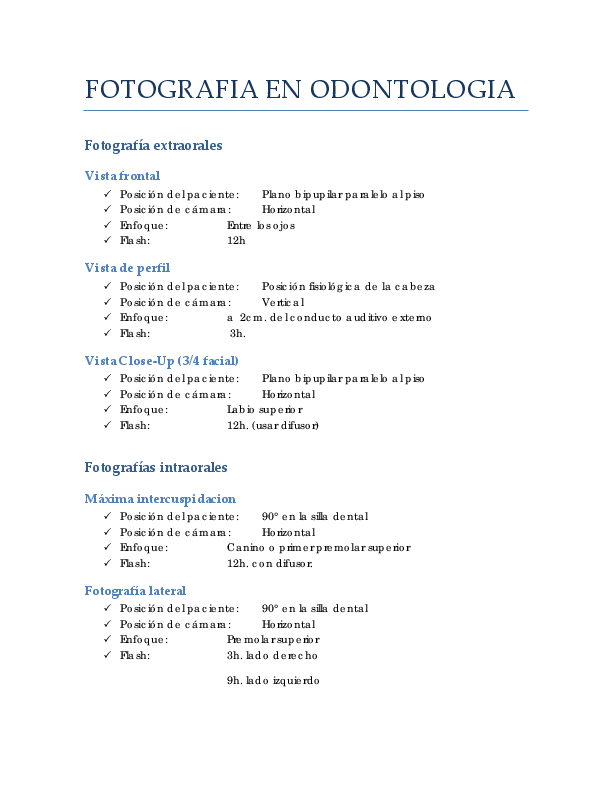 First page of “FOTOGRAFIA EN ODONTOLOGIA Fotografía extraorales”